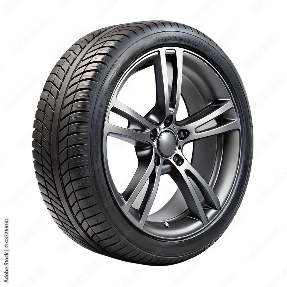 Obraz premium car wheel isolated