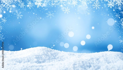 Christmas background with snowflakes.