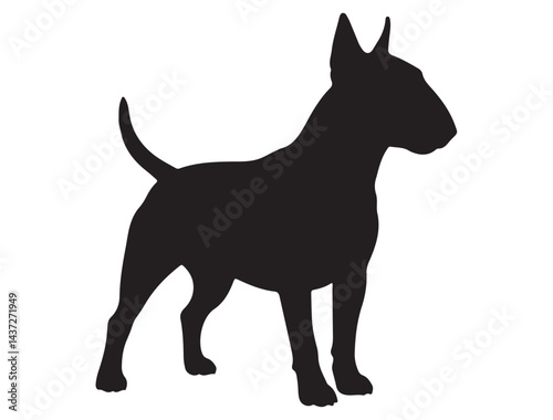 BULL TERRIER DOG SILHOUETTE