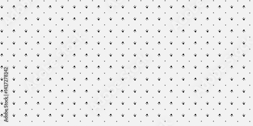 Set of animal and birds tracks with names in black colour