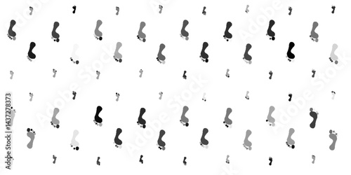 Step footprints paths. footstep prints and shoe steps . shoe tread footprints vector illustration isolated on white background