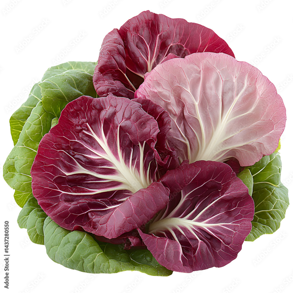 Obraz premium Closeup red white radicchio