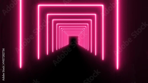 Neon Tunnel background, Explosion Neon Light  Lines
