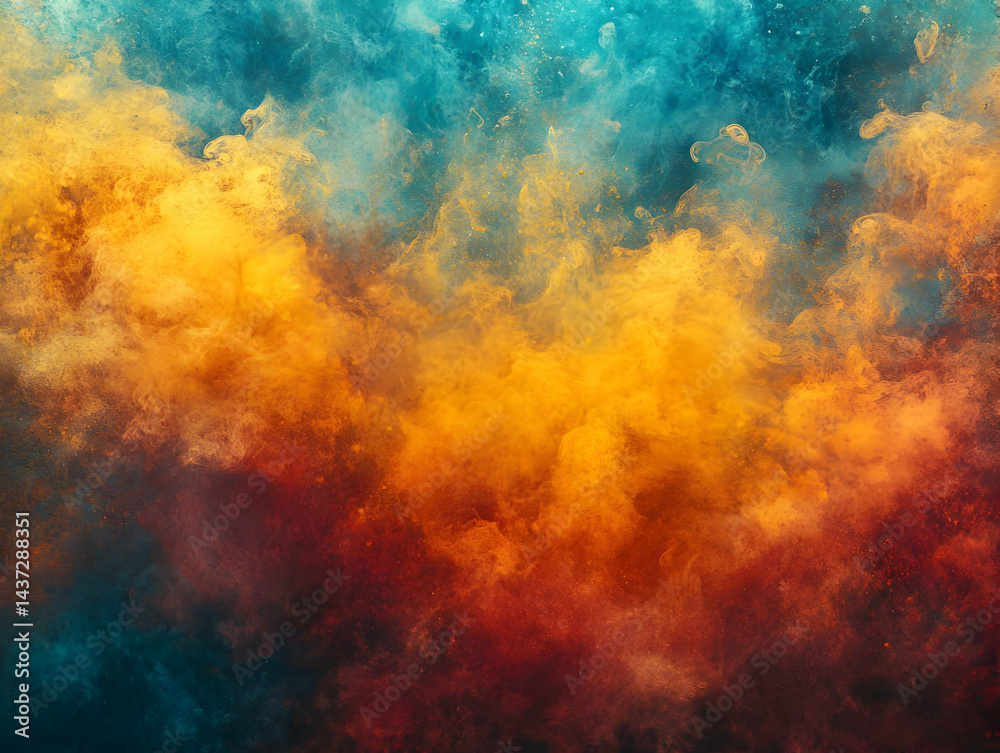 Obraz premium Abstract colorful smoke clouds