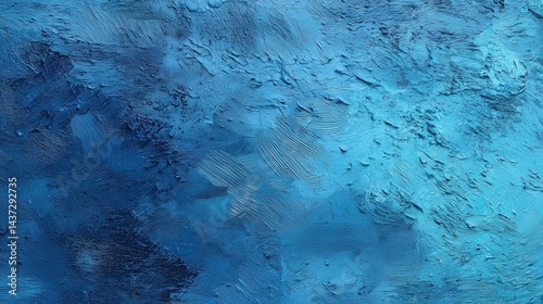 Textured blue painted background with rich gradients and rough brush strokes creating a deep and expressive abstract surface