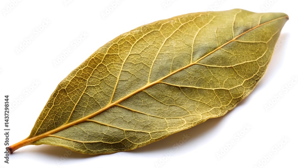 Obraz premium Dried bay leaf isolated on white background