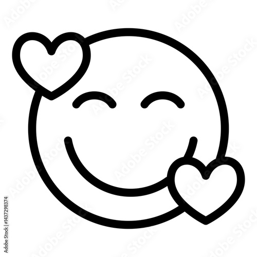 Blowing kiss lovely face icon