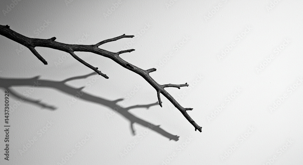Monochromatic Branch Shadow A Study in Light and Shadow Photography Monochromatic Branch Shadow A Study in Light and Shadow Photography