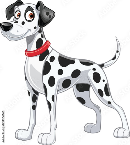 Cute Dalmatian Dog Vector And Illustration