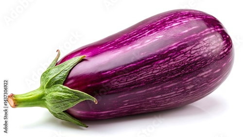 Wallpaper Mural Purple eggplant isolated on white background Torontodigital.ca