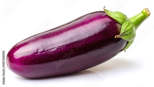 Wallpaper Mural Purple eggplant isolated on white background Torontodigital.ca