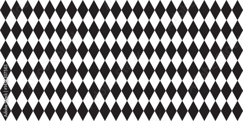 Seamless harlequin pattern-black and white, Seamless diamonds pattern. Seamless harlequin pattern-black and white. Geometric texture. Black diamond shape pattern eps 10