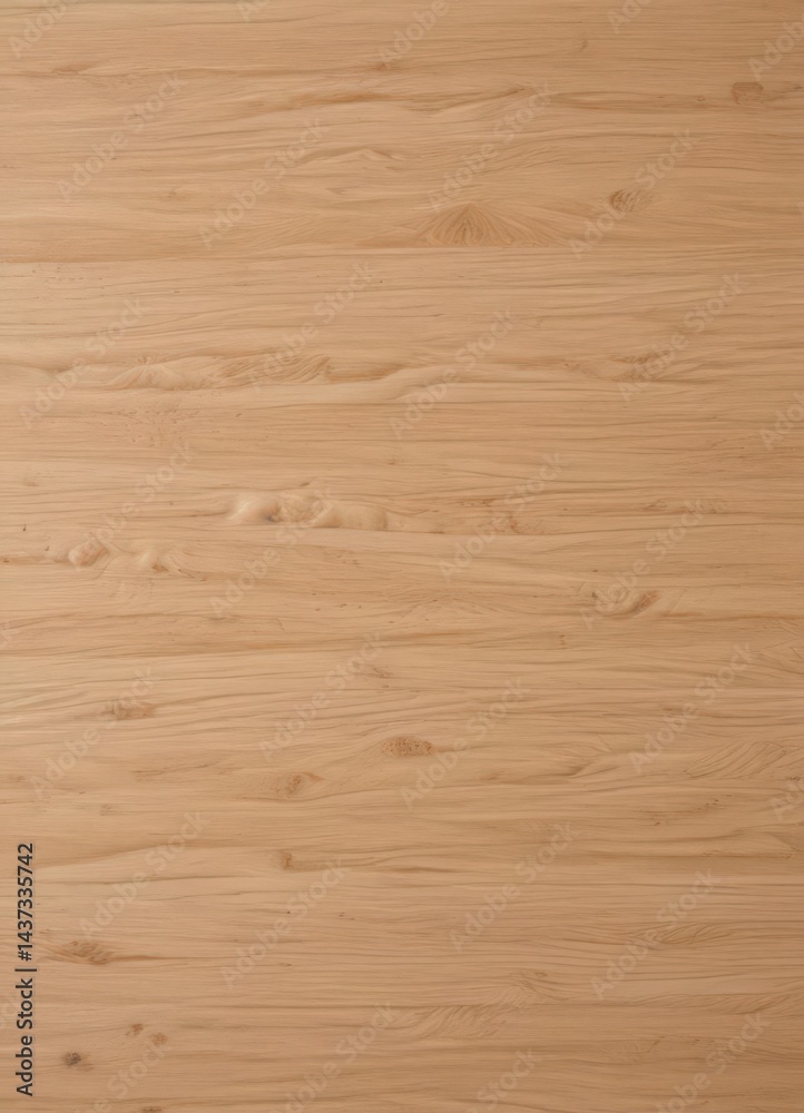 Fototapeta premium Smooth, polished wood surface, light oak tones, pale wood, wood panel background