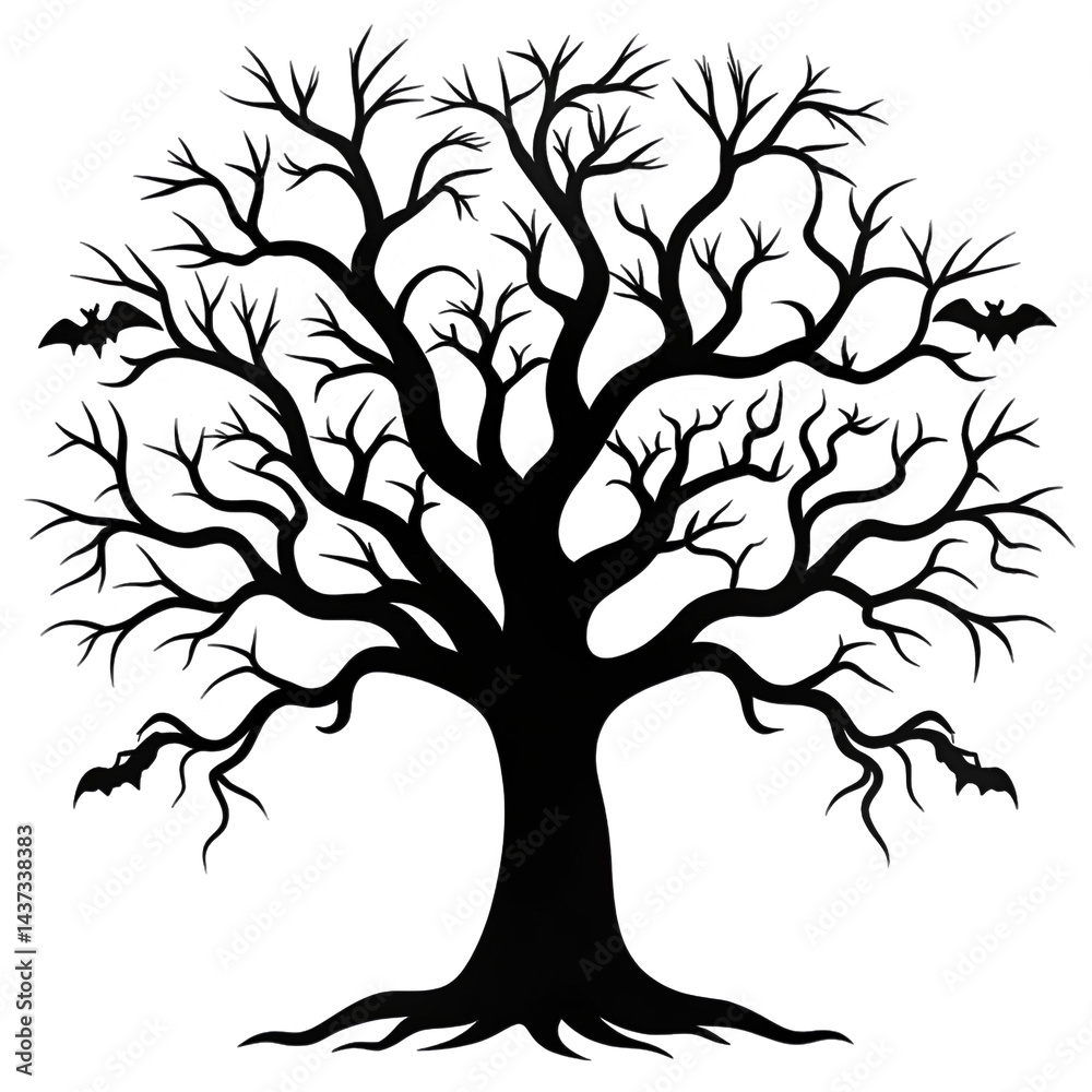Obraz premium silhouette of a tree