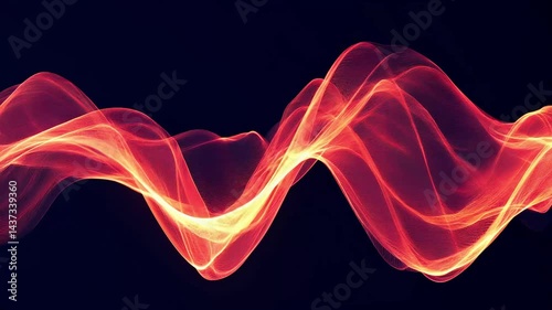 Abstract waves looping background