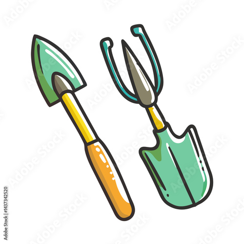 gardening tools icon, gardening tools vector illustration-simple illustration of gardening tools, perfect for gardening tools logos and icons