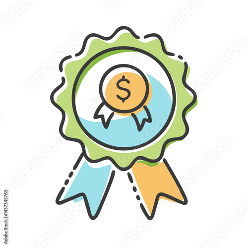 grant or award icon, grant or award vector illustration-simple illustration of grant or award, perfect for grant or award logos and icons