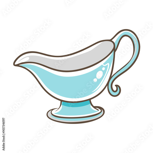 gravy boat icon, gravy boat vector illustration-simple illustration of gravy boat, perfect for gravy boat logos and icons