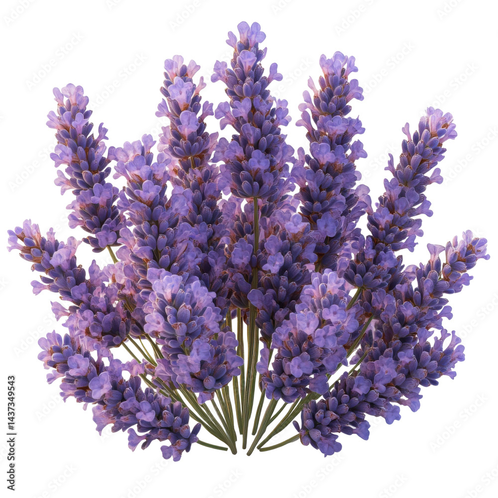 Fototapeta premium Lavender bouquet close-up vibrant floral arrangement outdoors
