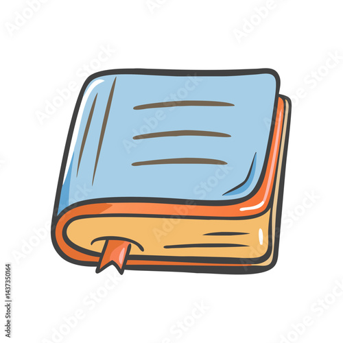 hardcover book icon, hardcover book vector illustration-simple illustration of hardcover book, perfect for hardcover book logos and icons