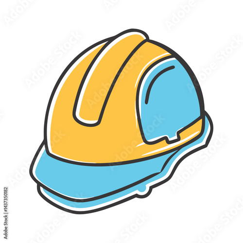 hard hat icon, hard hat vector illustration-simple illustration of hard hat, perfect for hard hat logos and icons