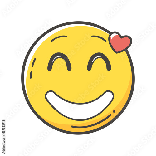 heartwarming smile icon, heartwarming smile vector illustration-simple illustration of heartwarming smile, perfect for heartwarming smile logos and icons