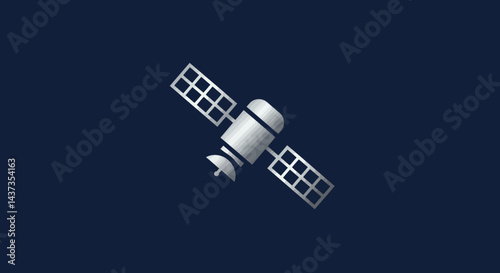 Satellite orbiting Earth providing communication and navigation technology for global connectivity and scientific research in space exploration