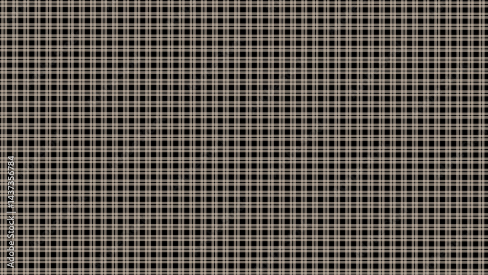 Black and beige plaid fabric texture background. Plaid classic checkered seamless pattern. Black and beige plaid fabric texture background. Plaid classic checkered seamless pattern.