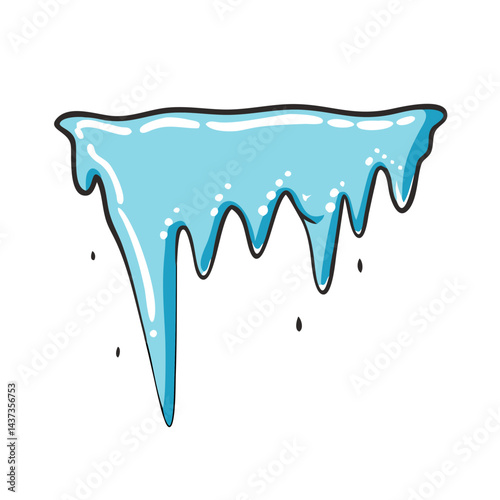 icicle icon, icicle vector illustration-simple illustration of icicle, perfect for icicle logos and icons