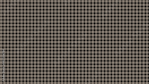 Black and beige plaid fabric texture background. Plaid classic checkered seamless pattern.