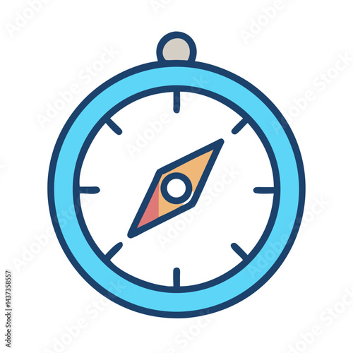 Compass Navigation Tool Direction Icon Design