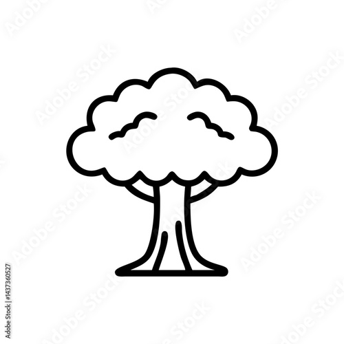 Nuclear Explosion Cloud Blast Icon Design