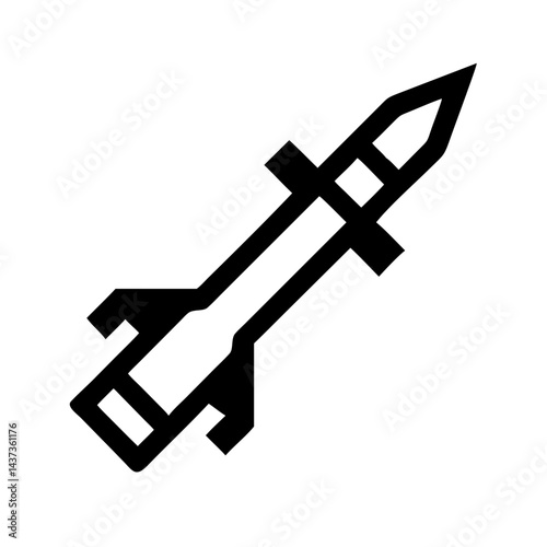 Rocket Propelled Grenade Weapon Icon Design