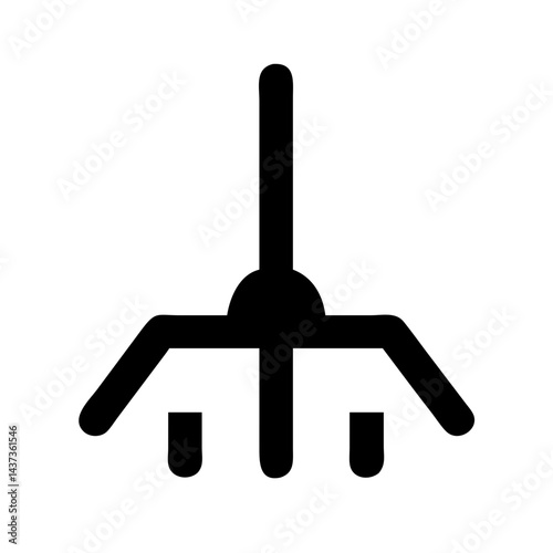 Soil Cultivator Tool Equipment Icon Design