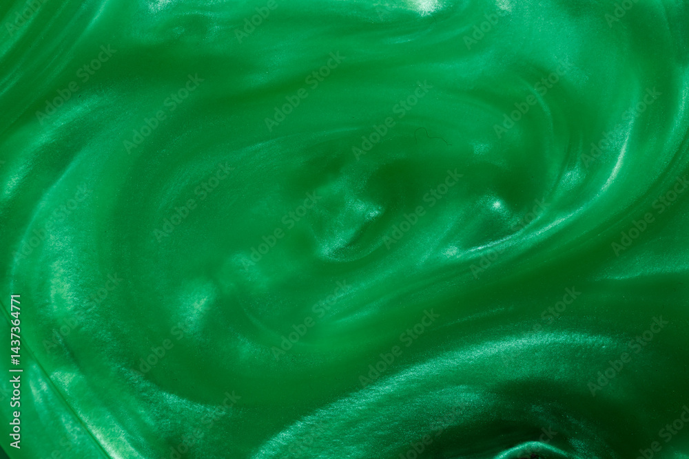 closeup of green epoxy reiain background