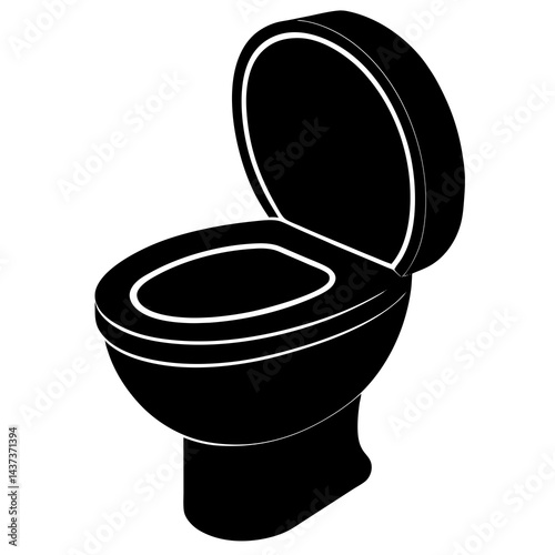 Bathroom Toilet Bowl Vector Design