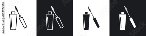 Mascara icon sign and symbol vector design