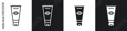 Eye cream icon sign and symbol vector design