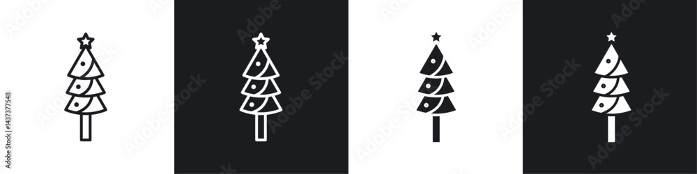 Christmas tree icon sign and symbol vector design Christmas tree icon sign and symbol vector design