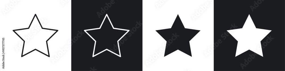 Star icon sign and symbol vector design Star icon sign and symbol vector design