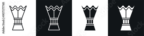 Islamic incense icon sign and symbol vector design