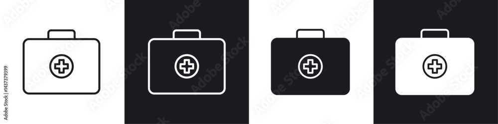 First aid box icon sign and symbol vector design