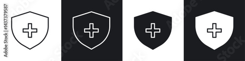 Immune guard icon sign and symbol vector design