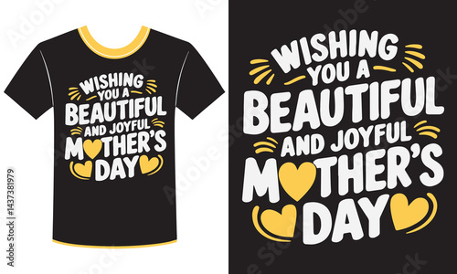 Mother's day vector typography t shirt design. Text, hand lettering Happy Mother Day T shirt Design.