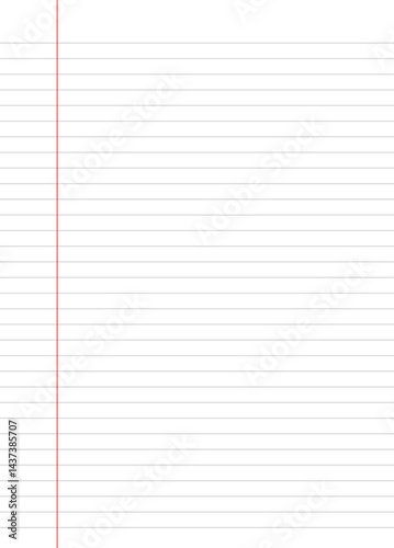 Notebook paper background. Paper lines