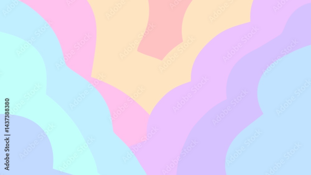 Minimal pastel abstract background with curved shapes. Minimal pastel abstract background with curved shapes.