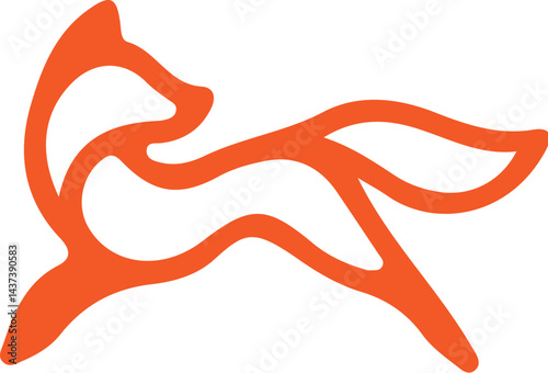 Fox simple icon. Vector ICON all icon Viktor	
