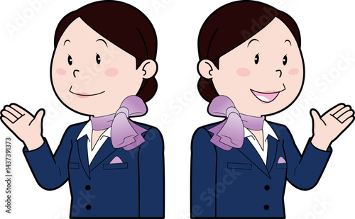 女性客室乗務員