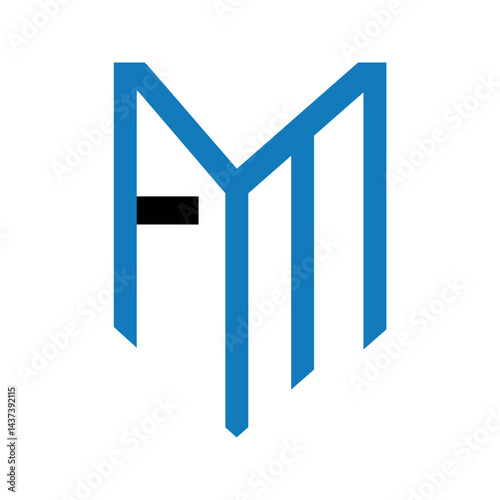 Fm letter logo 