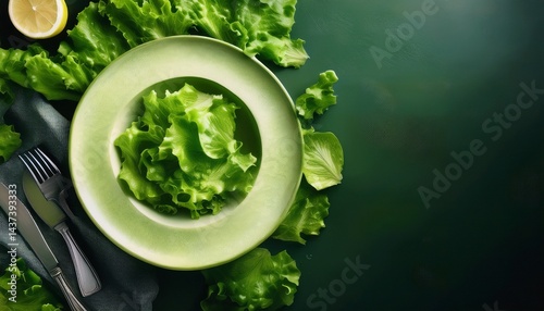 Healthy green salad with fresh vegetables, perfect for clean eating, vegan recipes, fitness diets, and nutritious lifestyle promotions.